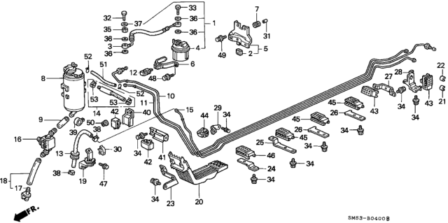 1992 Honda Accord Fuel Pipe Diagram