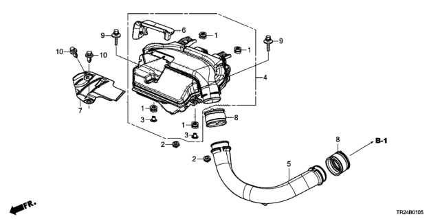 2014 Honda Civic Air Intake Case Diagram