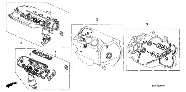 2005 Honda Accord Gasket Kit (V6) Diagram