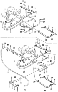 1979 Honda Accord Fuel Tubing Diagram