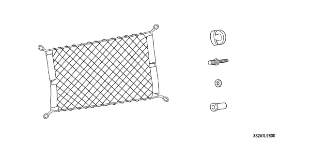 2008 Honda S2000 2 Door CR (WITH AC) KA 6MT Cargo Net Diagram