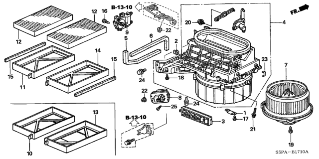 2005 Honda Civic Heater Blower Diagram