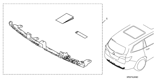 2019 Honda Pilot Handsfree Power Tailgate Sensor Hitch Adapter Diagram