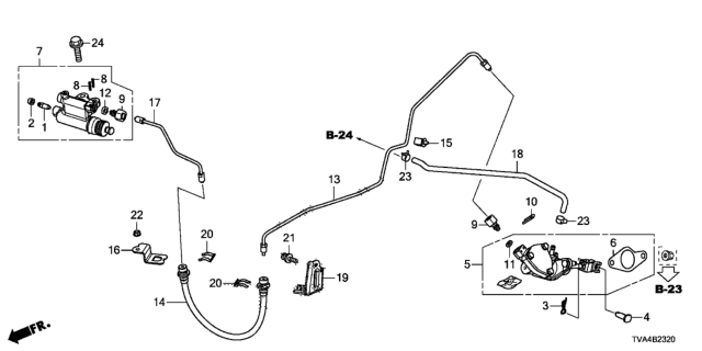 2019 Honda Accord Clutch Master Cylinder Diagram