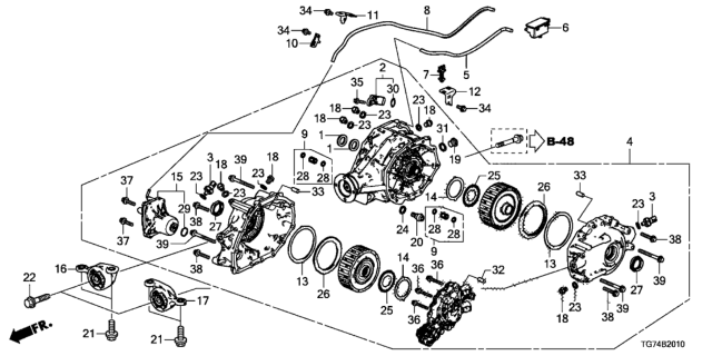 2020 Honda Pilot Rear Differential Diagram