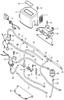 1979 Honda Accord Joint (Three-Way) Diagram for 36057-673-003