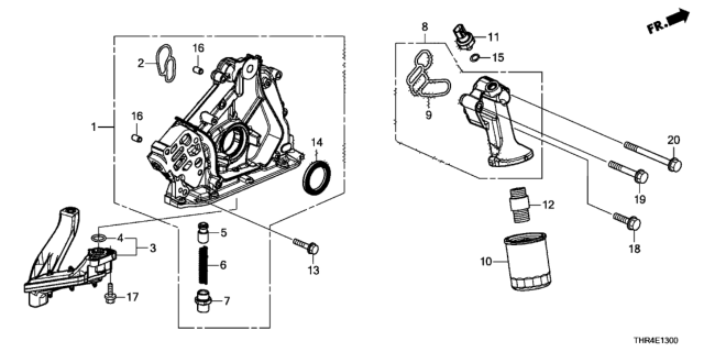 2020 Honda Odyssey Oil Pump Diagram