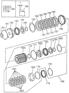 1999 Honda Passport AT Clutch Diagram 1