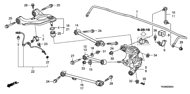 2010 Honda Accord Plate, Cam (M12) Diagram for 52387-SJA-010