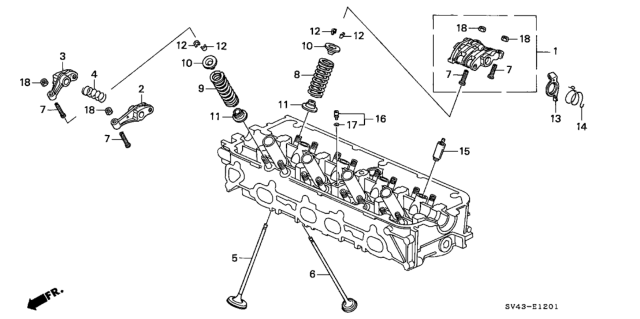 1997 Honda Accord Valve, In. (Tmss) Diagram for 14711-P0A-000