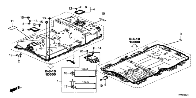 2019 Honda Clarity Electric Stay, Interlock Up Diagram for 1D953-5WP-A00