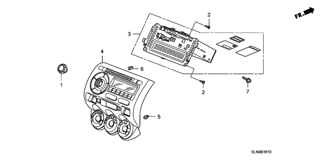 2008 Honda Fit 5 Door BASE KA 5MT Audio Unit Diagram