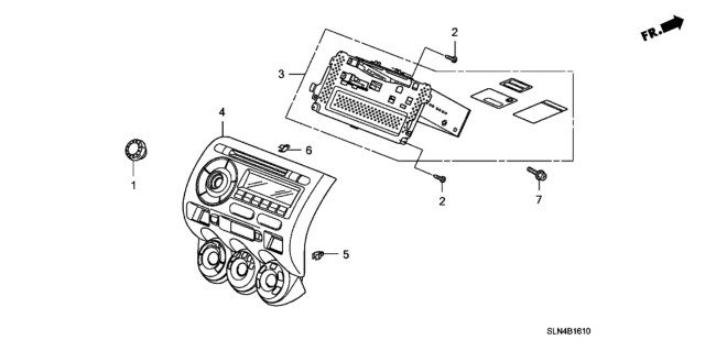 2007 Honda Fit Tuner Assy. (40Wx4) (Alpine) Diagram for 39170-SLN-A01