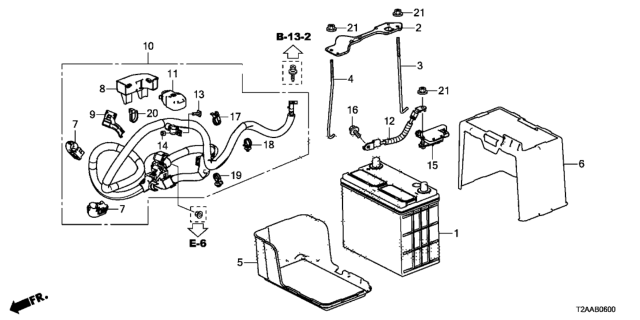 2017 Honda Accord Battery (L4) Diagram