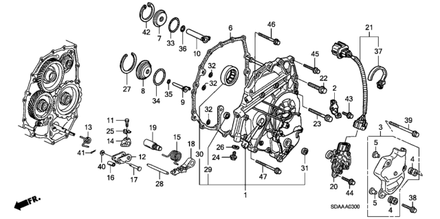 2007 Honda Accord Sensor Assembly, Position Diagram for 28900-RPC-003