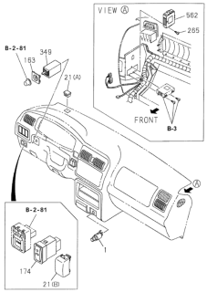 2002 Honda Passport Control Unit, Alarm Diagram for 8-97251-624-0