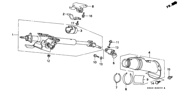 1994 Honda Civic Steering Column Diagram