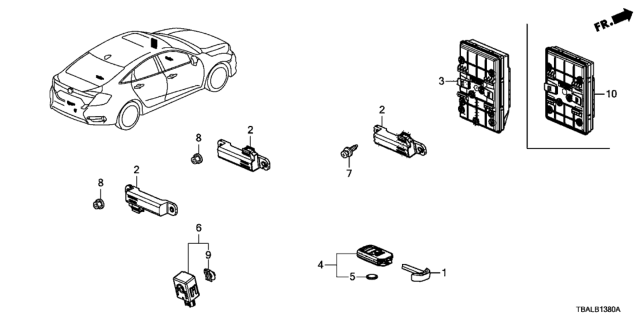 2020 Honda Civic Smart Unit Diagram