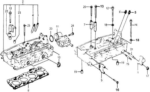 1978 Honda Accord Cylinder Head Diagram