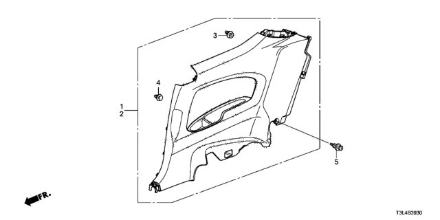 2016 Honda Accord Side Lining Diagram