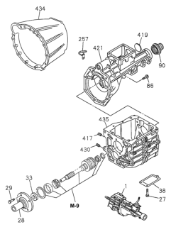 1995 Honda Passport Transmission Assembly, Manual Diagram for 8-97123-574-0