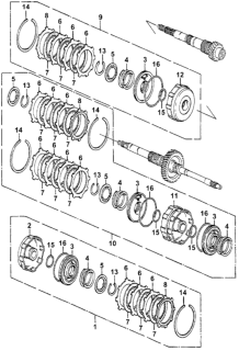 1983 Honda Accord Plate, Clutch End (2) (2.6MM) Diagram for 22552-PA9-010