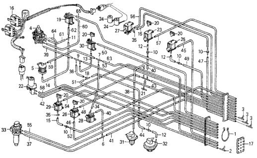 1984 Honda Civic Holder, Solenoid (3.5) Diagram for 36013-PE0-004