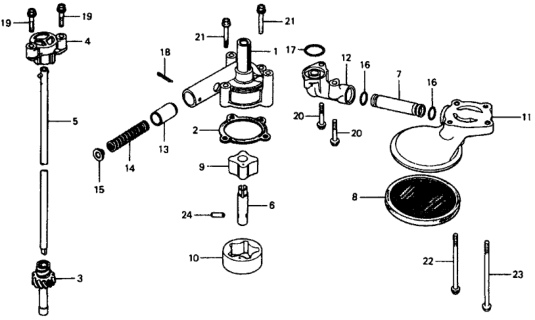 1979 Honda Civic Oil Pump Diagram