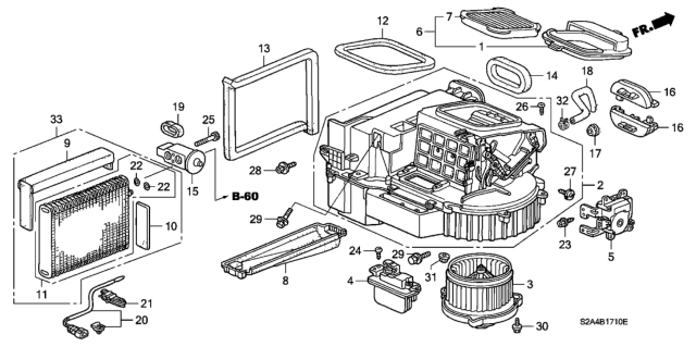 2001 Honda S2000 Heater Blower Diagram