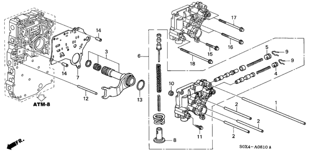 1999 Honda Odyssey AT Regulator (4AT) Diagram