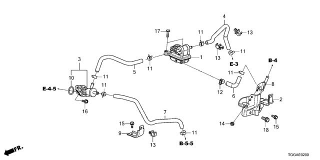 2021 Honda Civic Purge Control Solenoid Valve Diagram