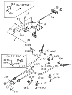 1994 Honda Passport Parking Brake Control Diagram