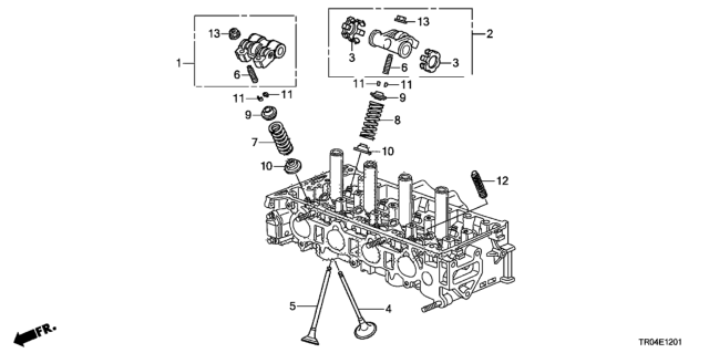 2012 Honda Civic Valve - Rocker Arm (2.4L) Diagram