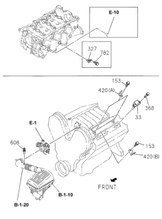 1999 Honda Passport Coil Assembly, Ignition Diagram for 8-97136-325-0