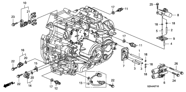 2013 Honda Pilot AT Sensor - Solenoid Diagram