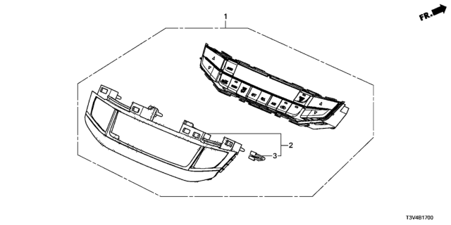 2014 Honda Accord CONT *NH869L* Diagram for 79600-T3V-A42ZA