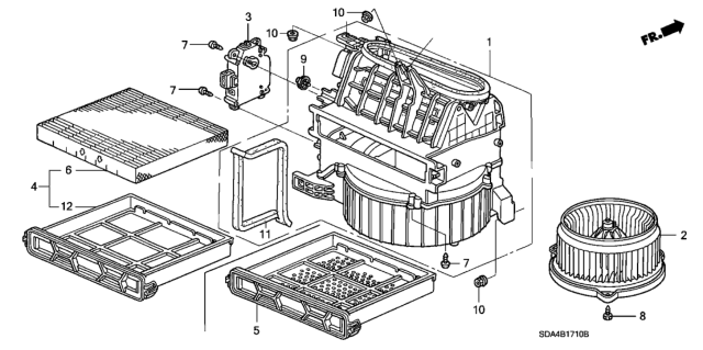 2005 Honda Accord Heater Blower Diagram