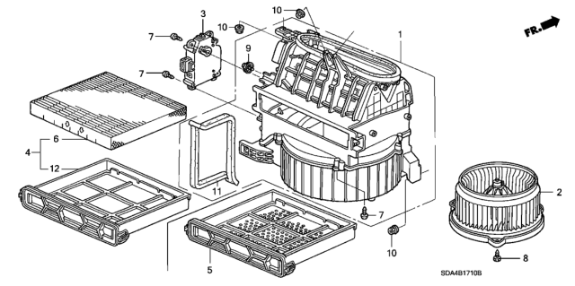 2006 Honda Accord Heater Blower Diagram