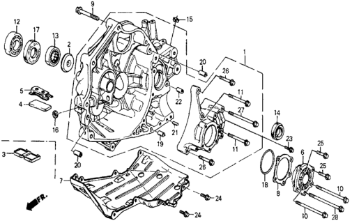 1985 Honda Civic Shim, Driver Side Transfer Side (1.18) Diagram for 29468-PH8-000