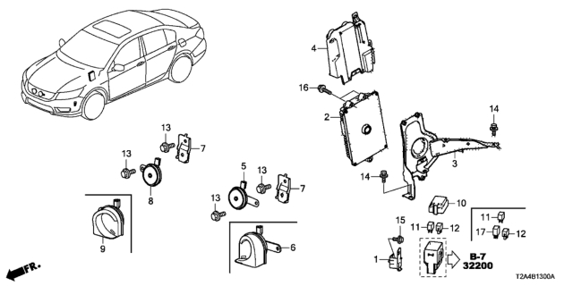 2014 Honda Accord Control Module, Powertrain (Rewritable) Diagram for 37820-5A3-L22