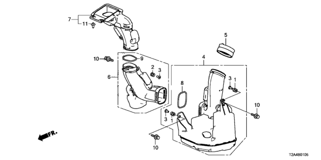 2013 Honda Accord Rubber,Reso MT Diagram for 17213-5A2-A00