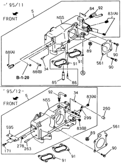 1995 Honda Passport Inlet Manifold Diagram 1