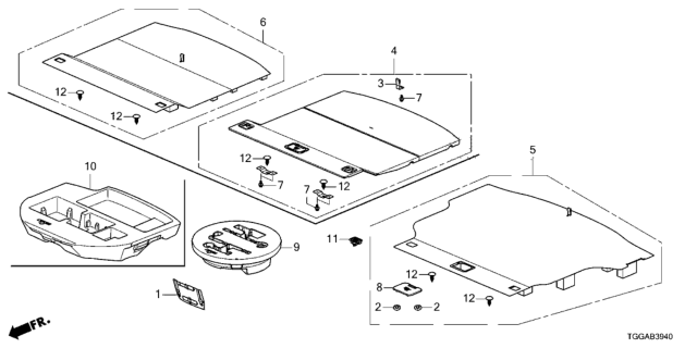 2021 Honda Civic Tool Box Comp Diagram for 84541-TGH-A00