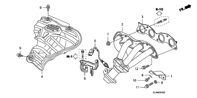 2008 Honda Fit Exhaust Manifold Diagram