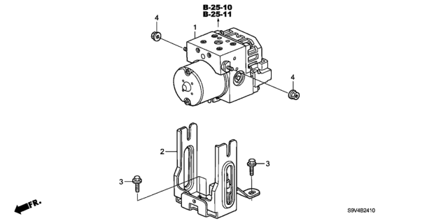 2004 Honda Pilot ABS Modulator Diagram