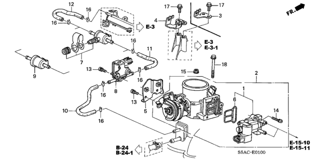 2005 Honda Civic Throttle Body Diagram