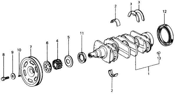 1976 Honda Civic Crankshaft Diagram