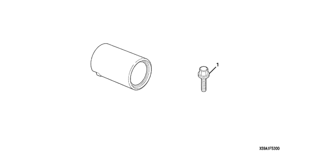 2006 Honda CR-V 5 Door LX (4WD) KA 5AT Exhaust Finisher Diagram