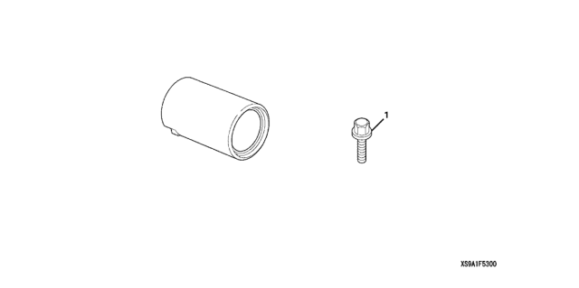 2006 Honda CR-V Exhaust Finisher Diagram