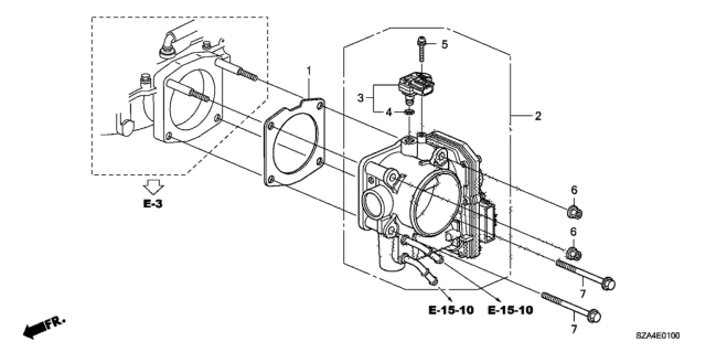 2013 Honda Pilot Throttle Body Diagram